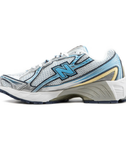 New Balance 740 Unisex Mesh Sneakers, Blue and Silver