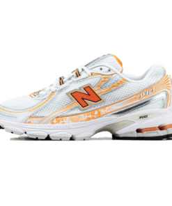 New Balance 740 Unisex Sneaker Orange White Mesh Athletic Shoe