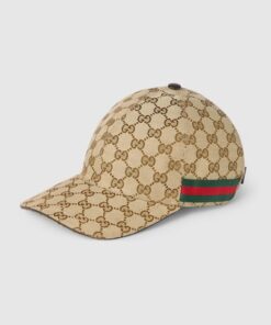 GG canvas baseball hat with Web
